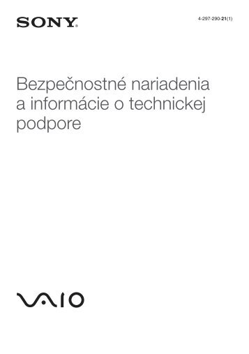 Sony VPCEH2J9R - VPCEH2J9R Documents de garantie Slovaque