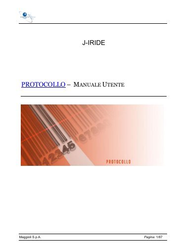 J-Iride Protocollo Manuale Utente