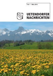 UETENDORFER NACHRICHTEN - Gemeinde Uetendorf