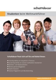 Studenten beim Weltmarktführer - Schattdecor