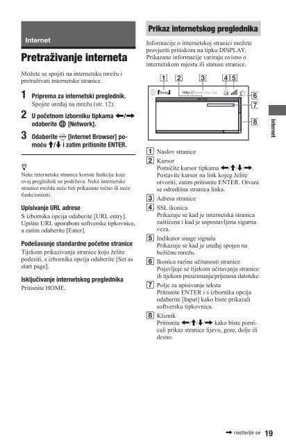 Sony BDP-S480 - BDP-S480 Consignes d&rsquo;utilisation Croate