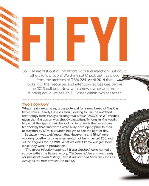 RUST magazine: 2018 KTM EXC TPI Special