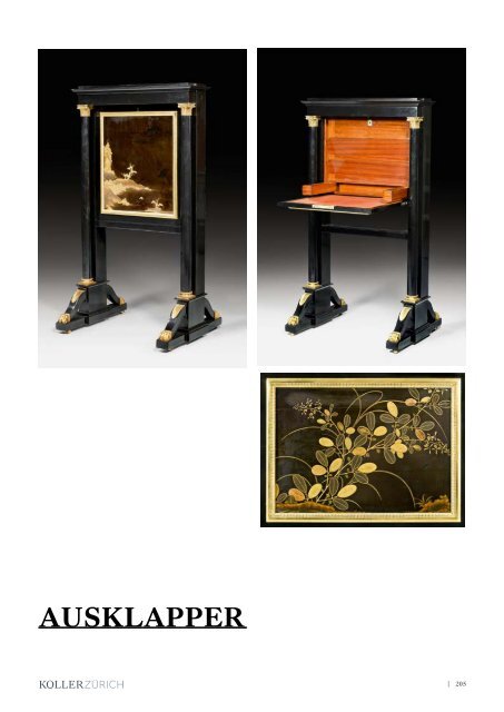| 202 Möbel & Antiquitäten | Möbel, Uhren ... - Koller Auktionen