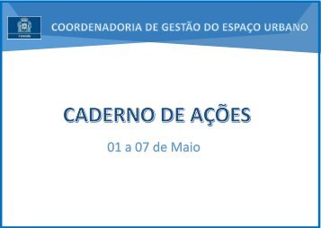 Caderno de Ações - 01a07Maio