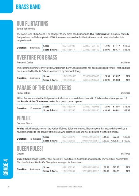 Wind & Brass Band Catalogue