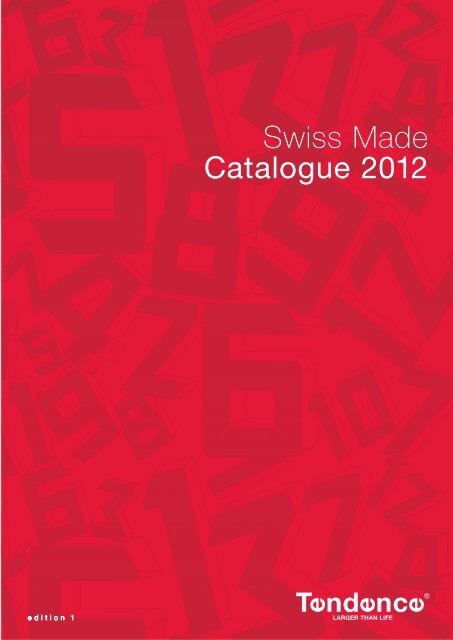 Swiss Made Catalogue 2012 - Tendence