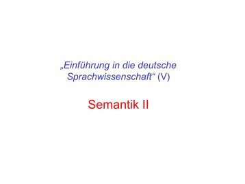10. Semantik II