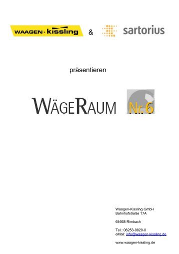 Zwei neue Rekorde - Waagen-Kissling GmbH