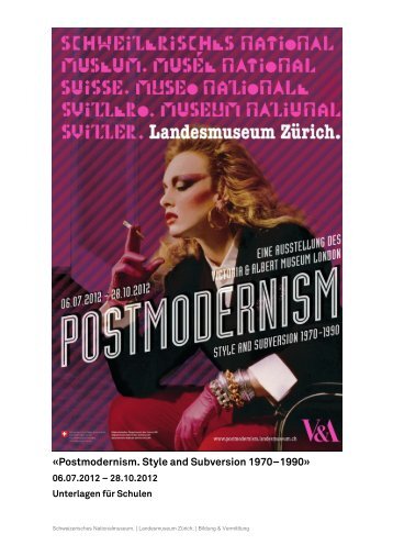 hier (PDF 5.1MB) - Postmodernism. Style and Subversion 1970–1990