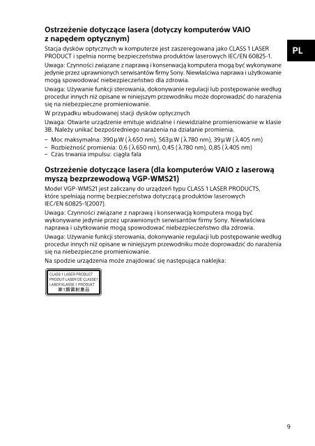 Sony SVP1121X2R - SVP1121X2R Documents de garantie Roumain