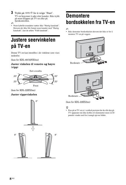 Sony KDL-40BX400 - KDL-40BX400 Consignes d&rsquo;utilisation Polonais