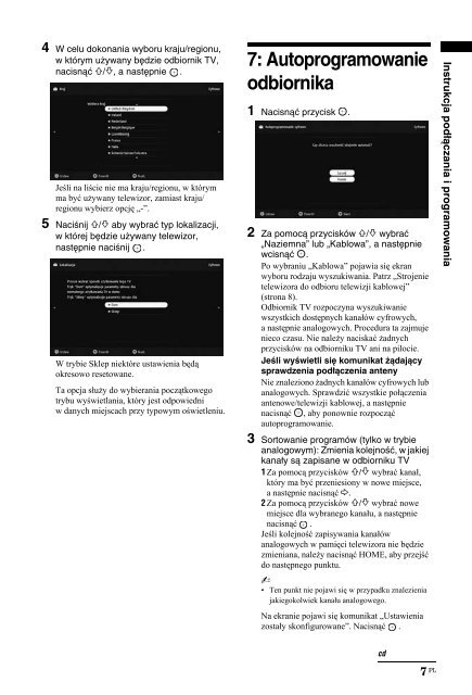 Sony KDL-40BX400 - KDL-40BX400 Consignes d&rsquo;utilisation Polonais