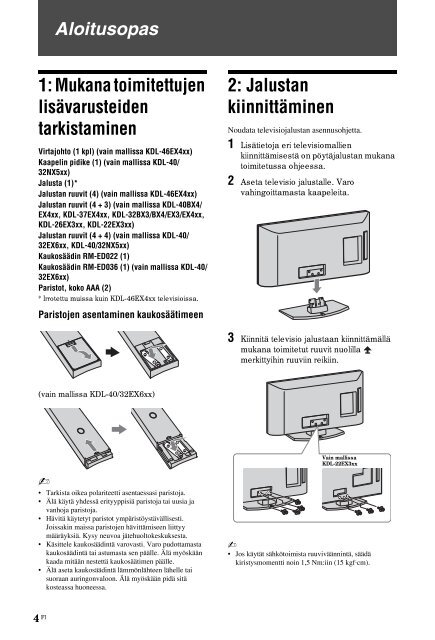 Sony KDL-40BX400 - KDL-40BX400 Consignes d&rsquo;utilisation Polonais