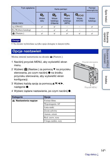 Sony DSC-WX5 - DSC-WX5 Consignes d&rsquo;utilisation Polonais