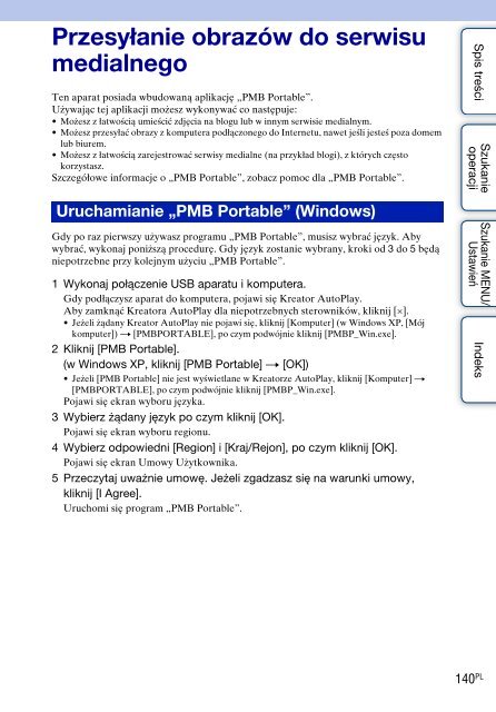 Sony DSC-WX5 - DSC-WX5 Consignes d&rsquo;utilisation Polonais