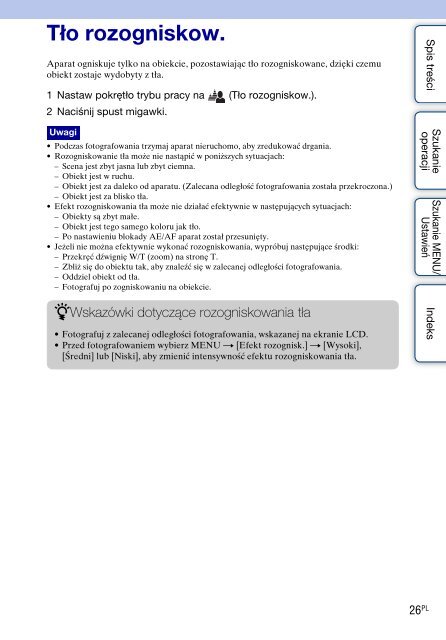 Sony DSC-WX5 - DSC-WX5 Consignes d&rsquo;utilisation Polonais