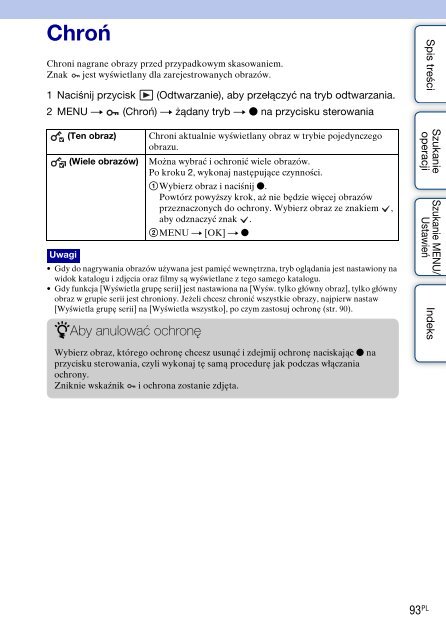 Sony DSC-WX5 - DSC-WX5 Consignes d&rsquo;utilisation Polonais