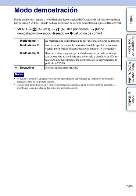 Sony DSC-WX5 - DSC-WX5 Consignes d&rsquo;utilisation Espagnol