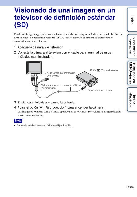 Sony DSC-WX5 - DSC-WX5 Consignes d&rsquo;utilisation Espagnol