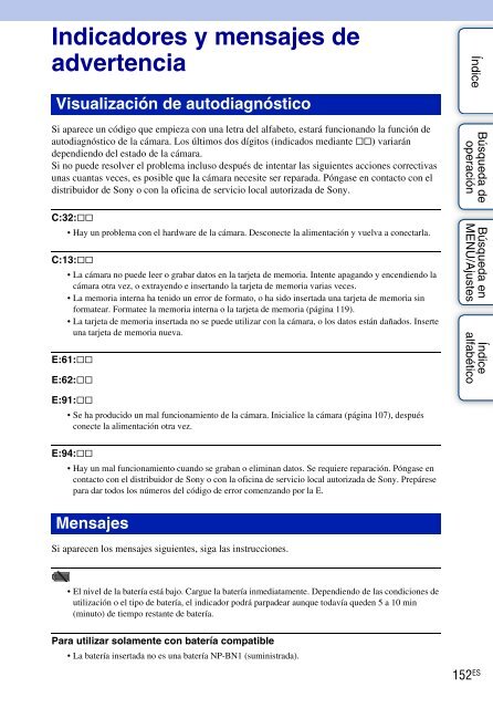 Sony DSC-WX5 - DSC-WX5 Consignes d&rsquo;utilisation Espagnol