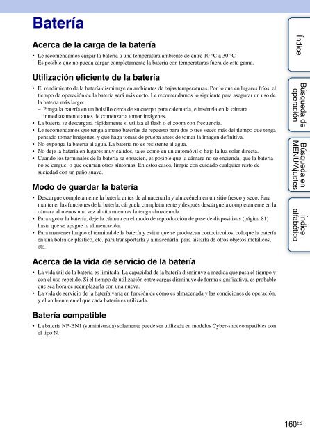 Sony DSC-WX5 - DSC-WX5 Consignes d&rsquo;utilisation Espagnol