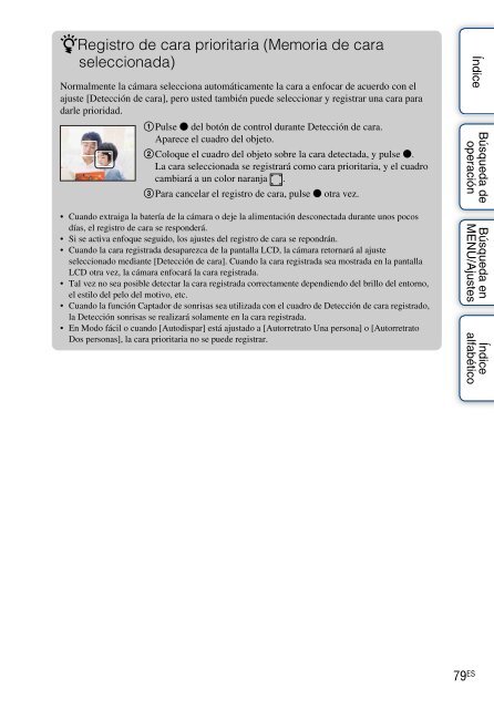 Sony DSC-WX5 - DSC-WX5 Consignes d&rsquo;utilisation Espagnol