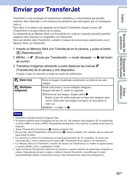 Sony DSC-WX5 - DSC-WX5 Consignes d&rsquo;utilisation Espagnol