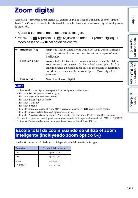 Sony DSC-WX5 - DSC-WX5 Consignes d&rsquo;utilisation Espagnol