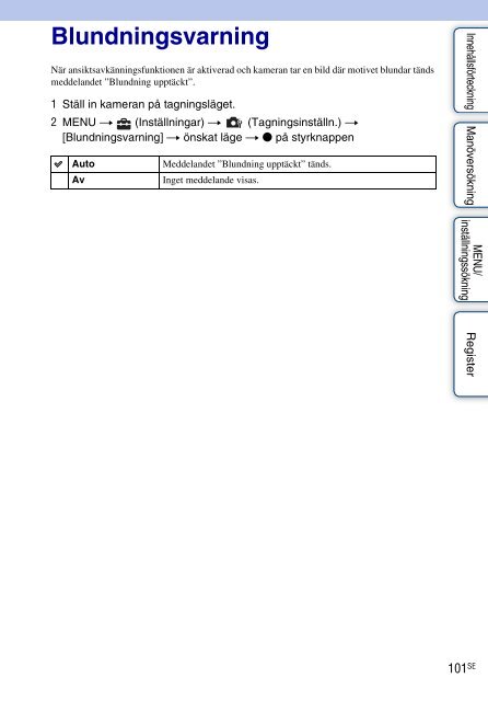 Sony DSC-WX5 - DSC-WX5 Consignes d&rsquo;utilisation Su&eacute;dois