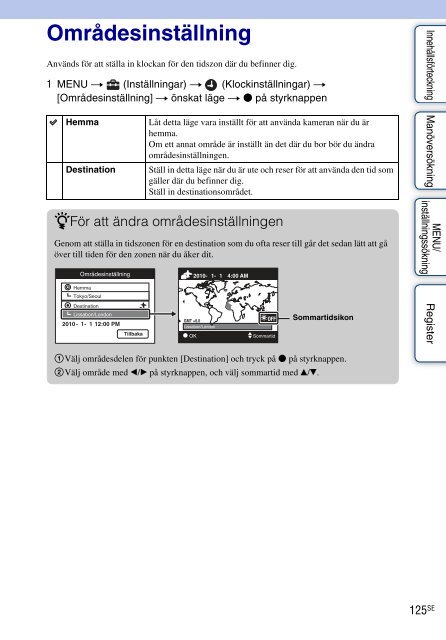 Sony DSC-WX5 - DSC-WX5 Consignes d&rsquo;utilisation Su&eacute;dois