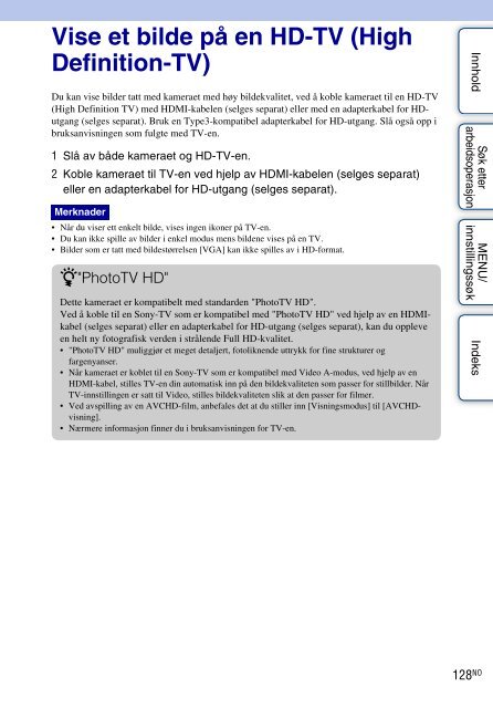 Sony DSC-WX5 - DSC-WX5 Consignes d&rsquo;utilisation Norv&eacute;gien