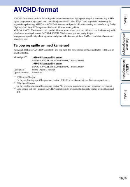 Sony DSC-WX5 - DSC-WX5 Consignes d&rsquo;utilisation Norv&eacute;gien