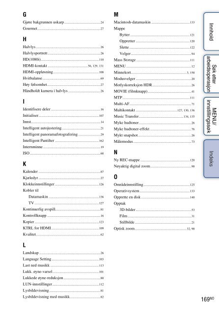 Sony DSC-WX5 - DSC-WX5 Consignes d&rsquo;utilisation Norv&eacute;gien