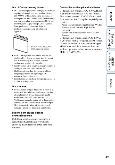 Sony DSC-WX5 - DSC-WX5 Consignes d&rsquo;utilisation Norv&eacute;gien