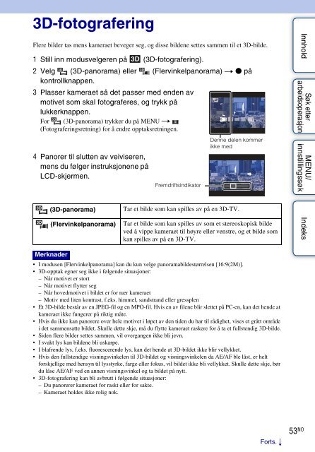 Sony DSC-WX5 - DSC-WX5 Consignes d&rsquo;utilisation Norv&eacute;gien