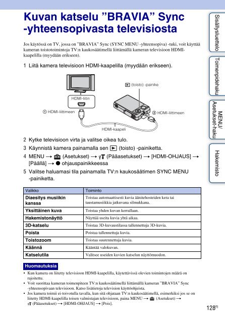 Sony DSC-WX5 - DSC-WX5 Consignes d&rsquo;utilisation Finlandais