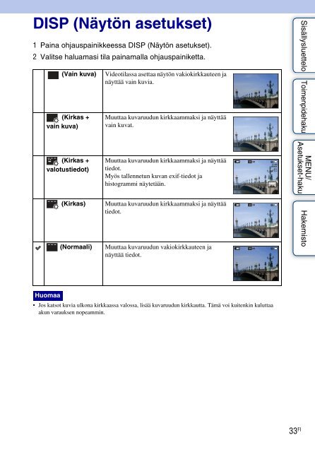 Sony DSC-WX5 - DSC-WX5 Consignes d&rsquo;utilisation Finlandais