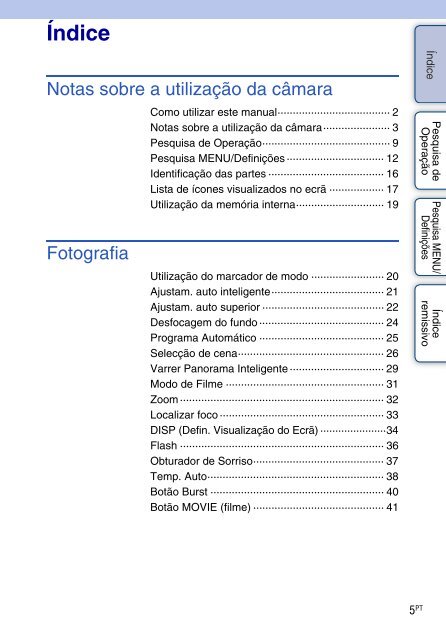 Sony DSC-WX5 - DSC-WX5 Consignes d&rsquo;utilisation Portugais