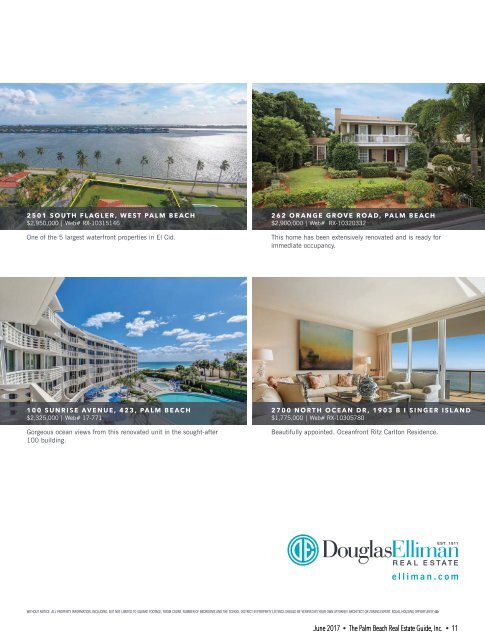 Palm Beach Real Estate Guide June 2017