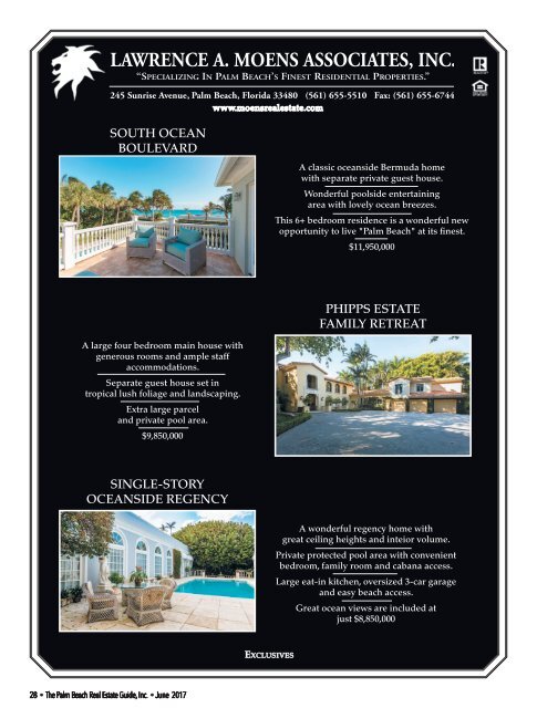 Palm Beach Real Estate Guide June 2017