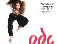 ODC Youth and Teen Program 2017/2018