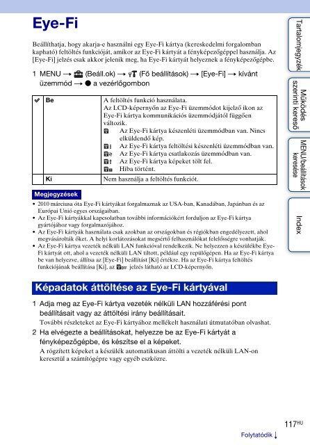 Sony DSC-WX5 - DSC-WX5 Consignes d&rsquo;utilisation Hongrois