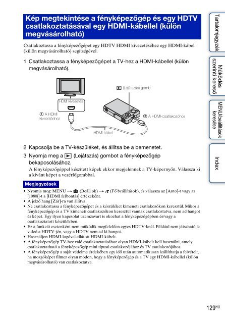 Sony DSC-WX5 - DSC-WX5 Consignes d&rsquo;utilisation Hongrois