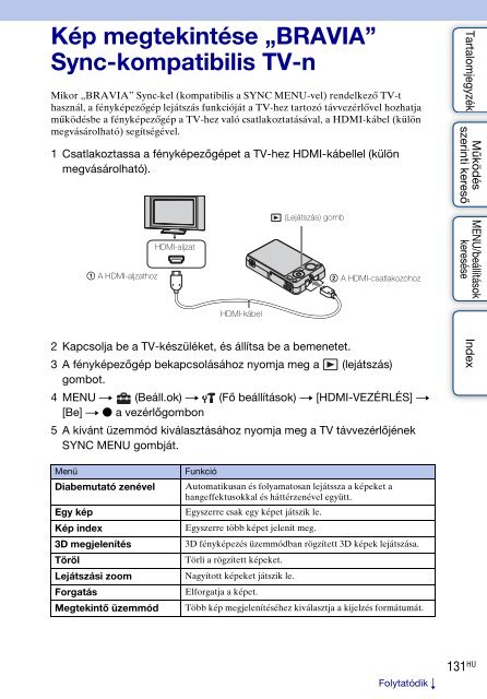 Sony DSC-WX5 - DSC-WX5 Consignes d&rsquo;utilisation Hongrois