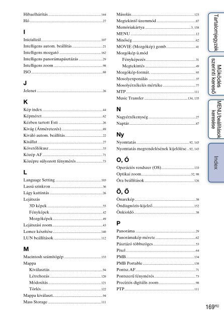 Sony DSC-WX5 - DSC-WX5 Consignes d&rsquo;utilisation Hongrois