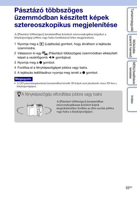 Sony DSC-WX5 - DSC-WX5 Consignes d&rsquo;utilisation Hongrois