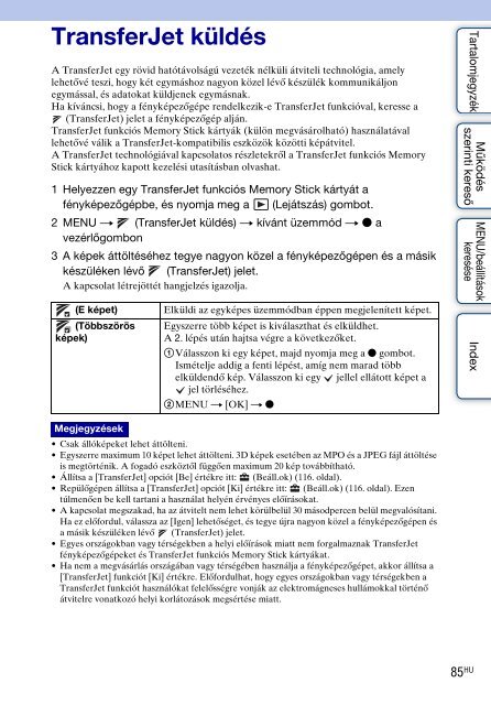 Sony DSC-WX5 - DSC-WX5 Consignes d&rsquo;utilisation Hongrois