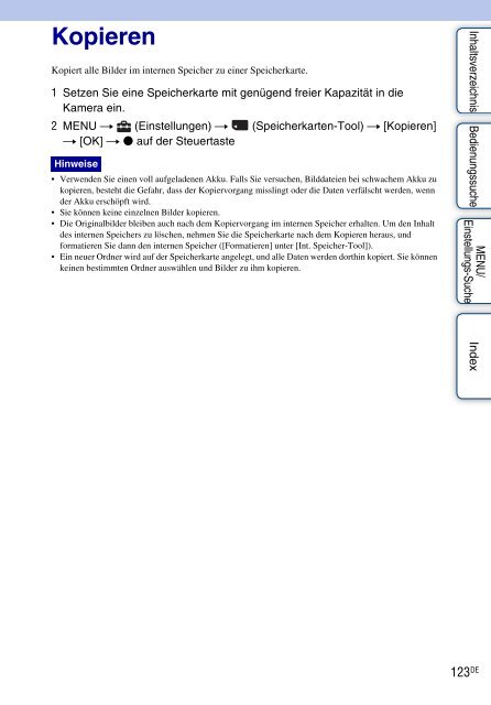 Sony DSC-WX5 - DSC-WX5 Consignes d&rsquo;utilisation Allemand