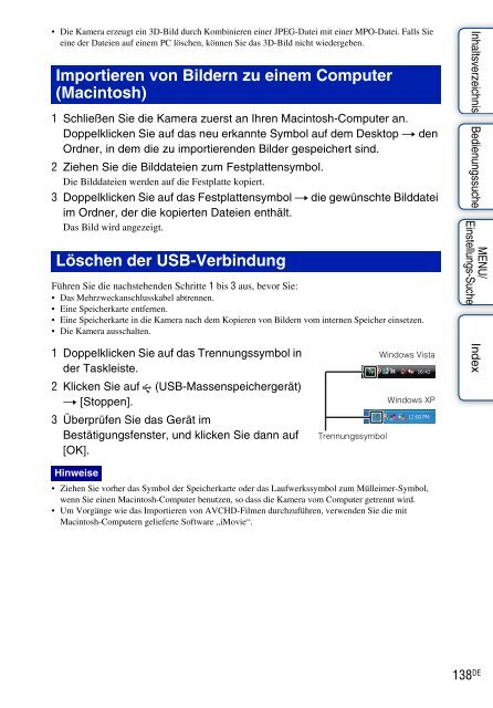 Sony DSC-WX5 - DSC-WX5 Consignes d&rsquo;utilisation Allemand