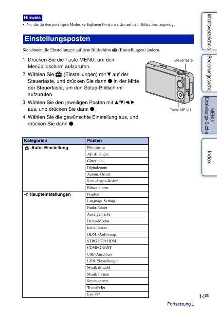 Sony DSC-WX5 - DSC-WX5 Consignes d&rsquo;utilisation Allemand